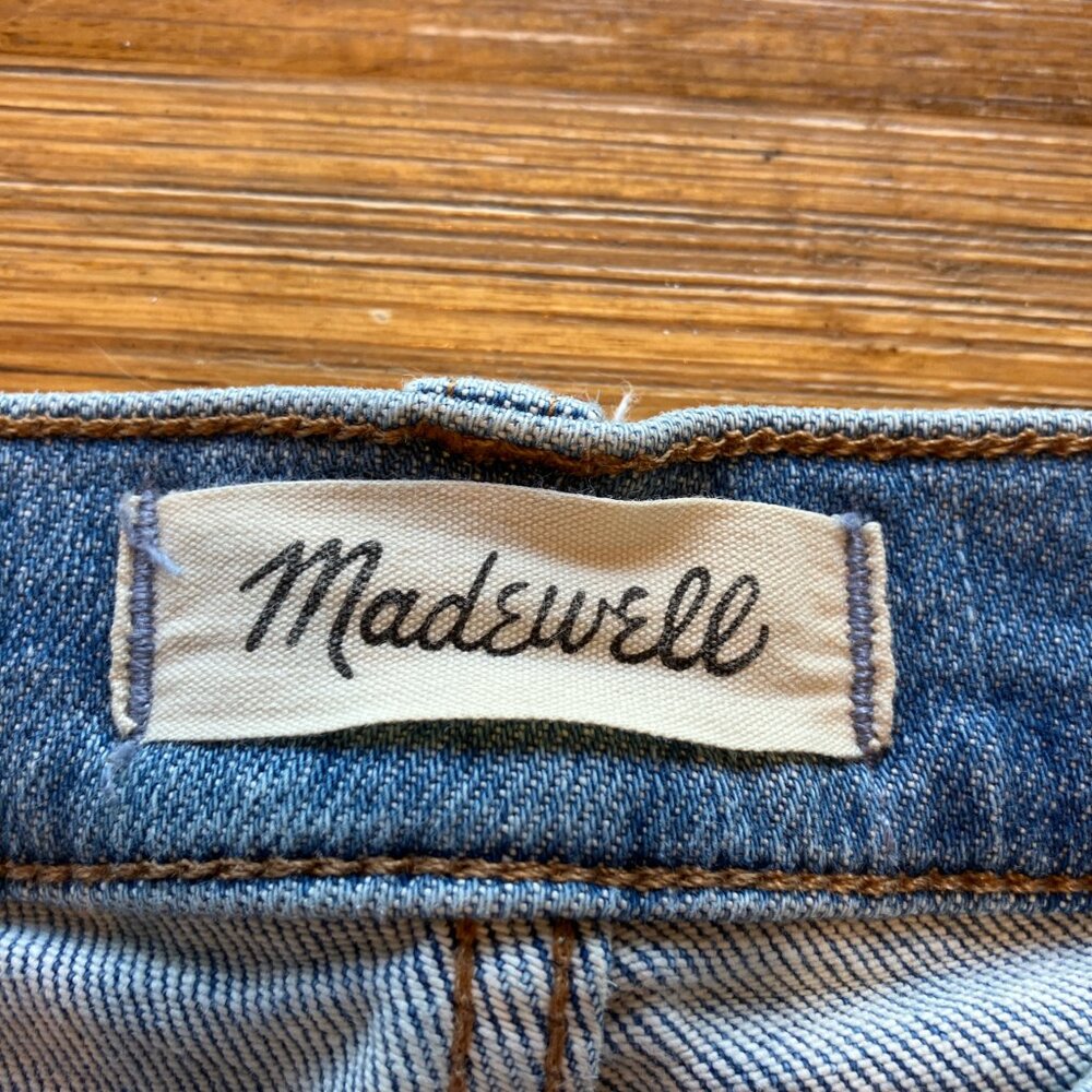 Madewell Stovepipe Classic 5 pocket light wash medium rise stretch denim size 25 - Picture 3 of 4